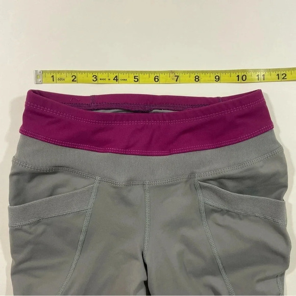 New Irideon Kids Synergy Riding Tight Breeches Dove Grey Raspberry - Picture 5 of 6